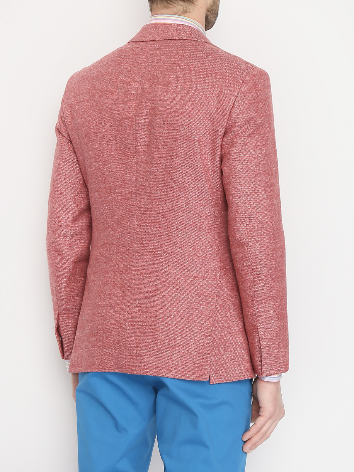 Пиджак с накладными карманами Belvest  –  МодельВерхНиз1  – Цвет:  Красный