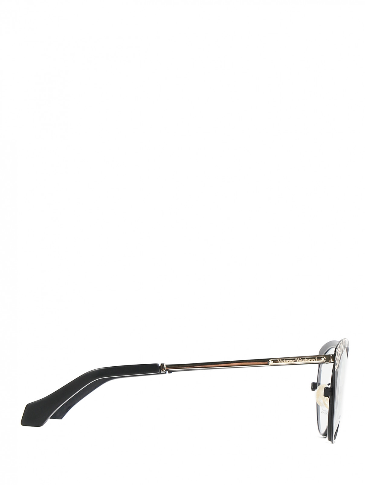 Оправа для очков из пластика с декором Vivienne Westwood  –  Обтравка2  – Цвет:  Черный