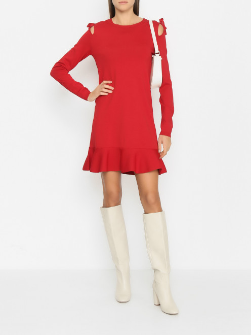 Трикотажное платье с воланами Red Valentino - МодельОбщийВид