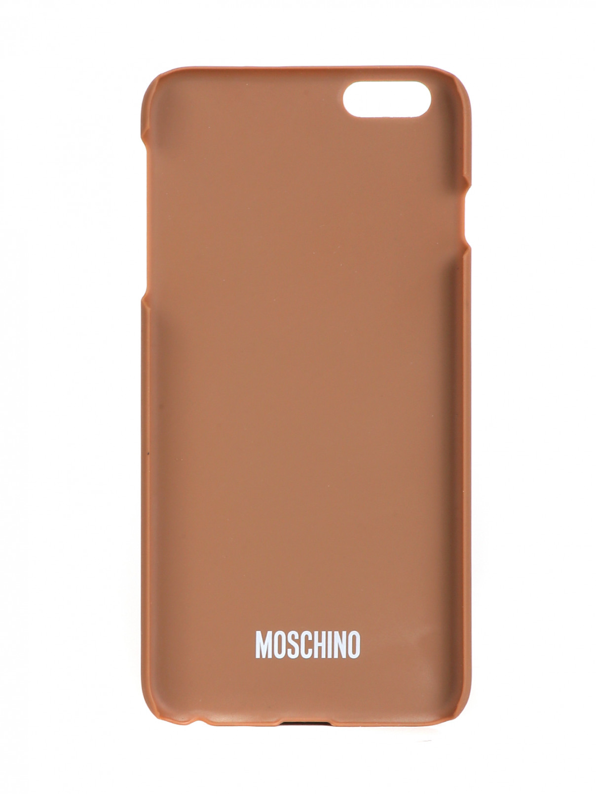 Чехол для IPhone 6 Plus Moschino Couture  –  Обтравка1  – Цвет:  Бежевый