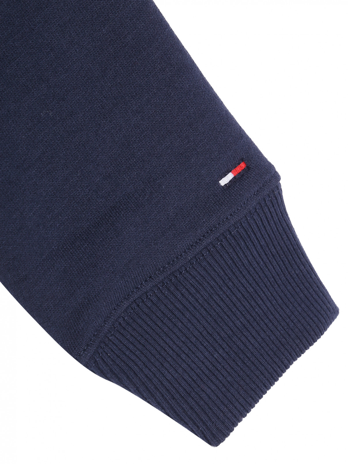 Платье из смешанного хлопка с принтом и вышивкой Tommy Jeans  –  Деталь1  – Цвет:  Синий
