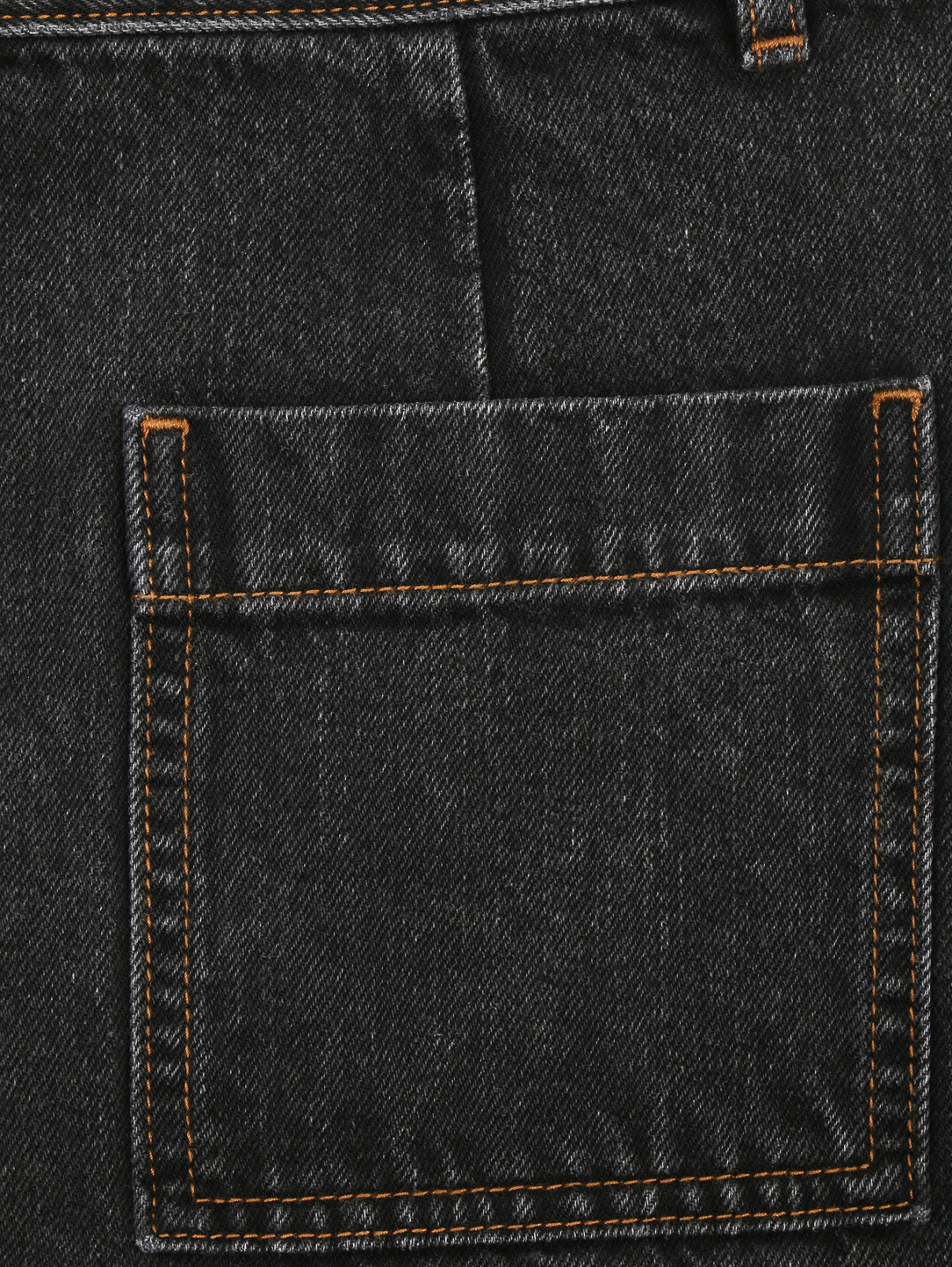 Юбка джинсовая с накладными карманами A.P.C.  –  Деталь1  – Цвет:  Серый
