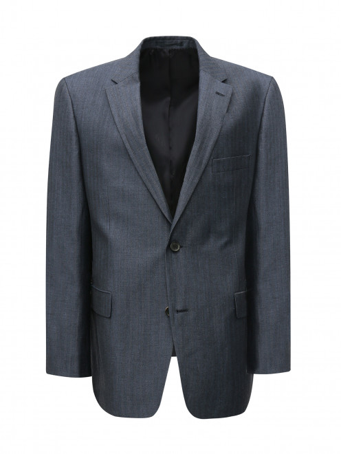 Пиджак из шерсти и льна  Boss - Общий вид