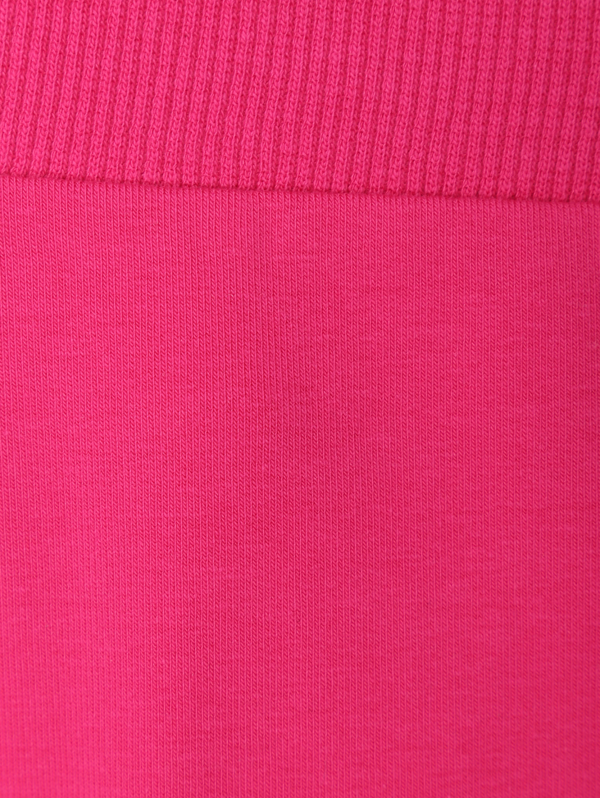 Брюки из хлопка на резинке с принтом Moschino Underwear  –  Деталь1  – Цвет:  Розовый