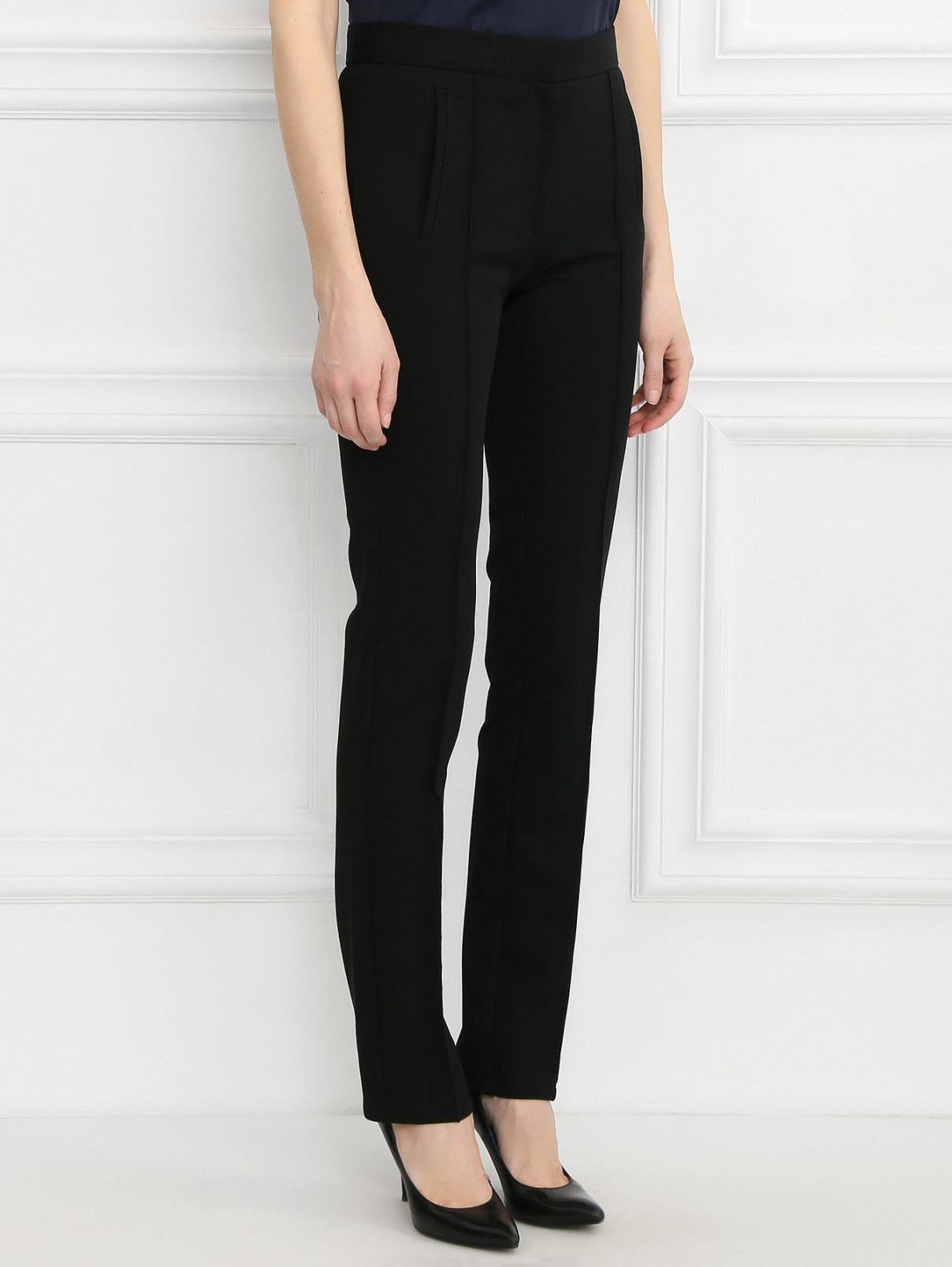 Узкие брюки Viktor&Rolf  –  Модель Верх-Низ  – Цвет:  Черный