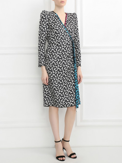 Платье из шелка с узором  Marc Jacobs - Модель Общий вид