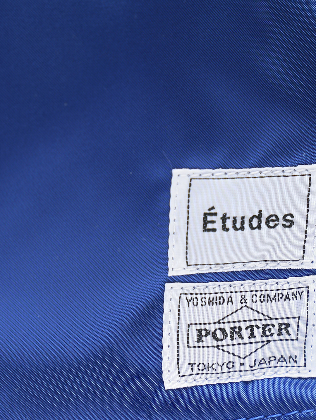Сумка из нейлона с карманами Etudes  –  Деталь1  – Цвет:  Синий