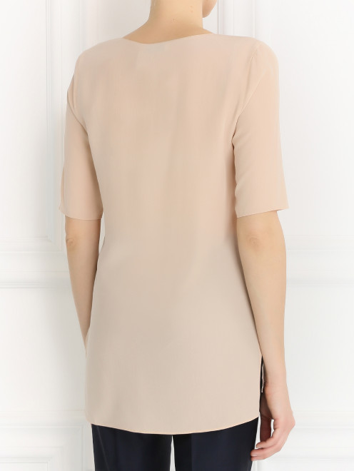 Блуза из шелка свободного кроя - Модель Верх-Низ1