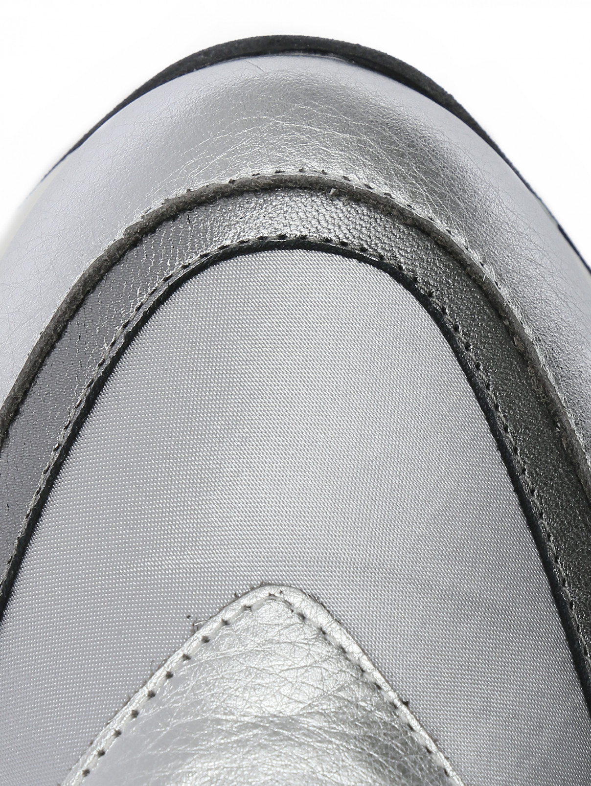 Комбинированные кроссовки на шнурках Lorena Antoniazzi  –  Обтравка4  – Цвет:  Серый