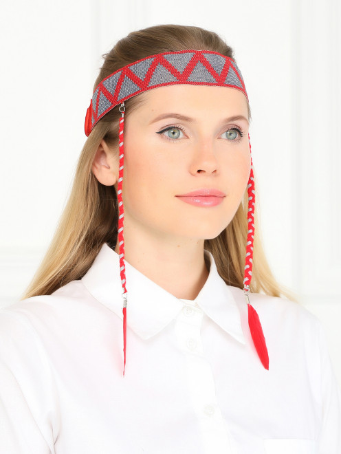 Повязка для волос с декоративными элементами  Евгения Линович - Модель Общий вид