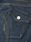 Укороченные джинсы с накладными карманами MC Alexander McQueen  –  Деталь