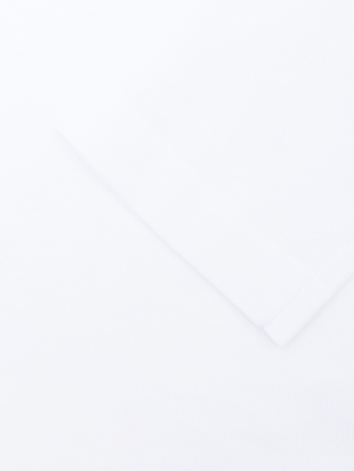 Базовый лонгслив из хлопка Kangra Cashmere  –  Деталь1  – Цвет:  Белый