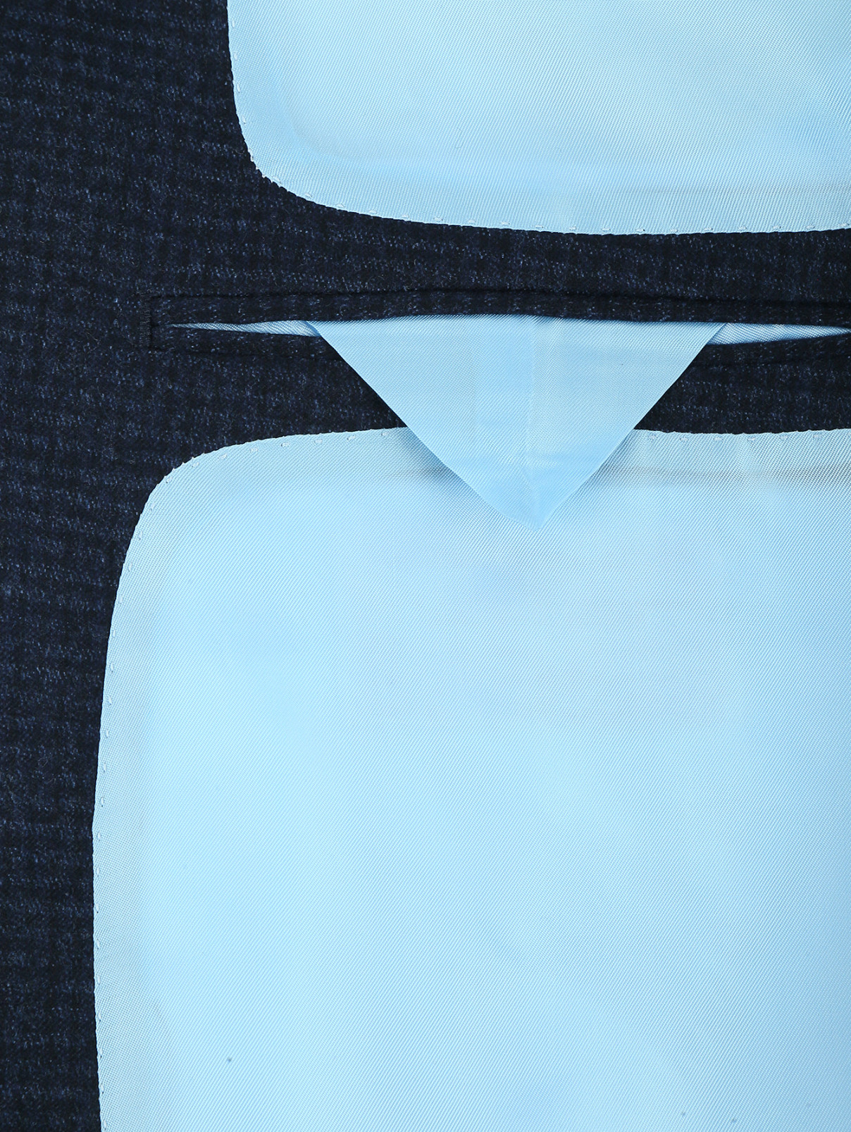 Костюм из шерсти с узором клетка Luciano Barbera  –  Деталь2  – Цвет:  Синий