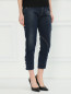 Укороченные джинсы с накладными карманами MC Alexander McQueen  –  Модель Верх-Низ