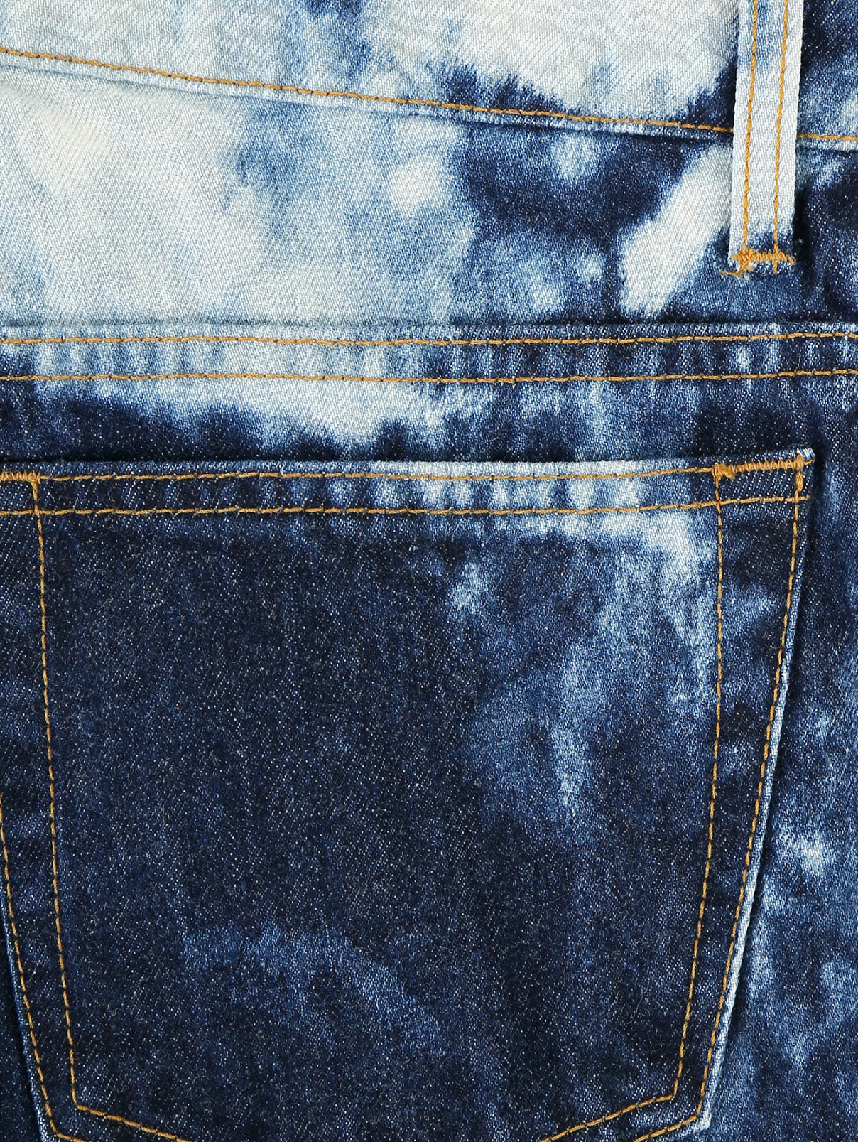 Свободные джинсы из вареного денима Au Jour Le Jour  –  Деталь  – Цвет:  Синий