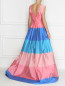 Платье-макси из шелка с пышной юбкой в полоску Carolina Herrera  –  МодельВерхНиз1