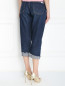 Укороченные джинсы с декоративной отделкой Forte Dei Marmi Couture  –  МодельВерхНиз1