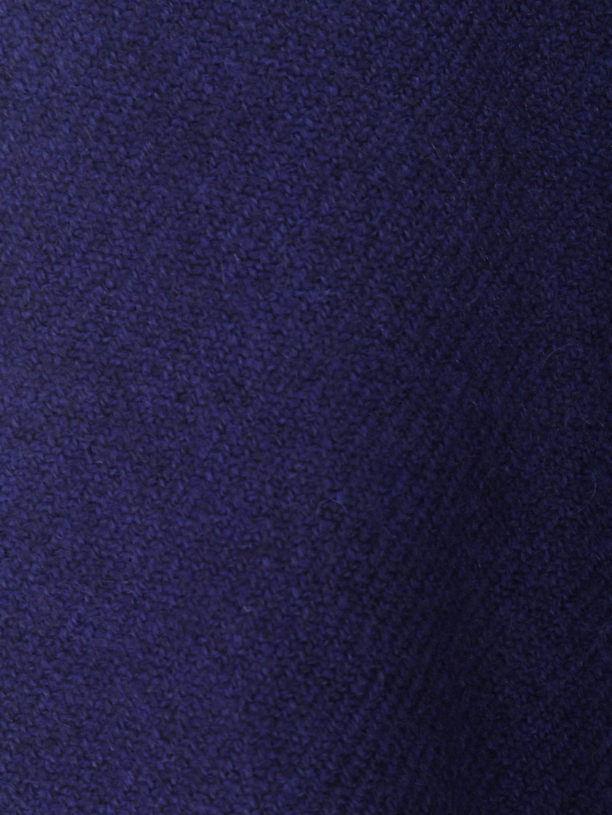 Широкий шарф из шерсти с кисточками Alberotanza  –  Деталь  – Цвет:  Синий