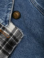 Джинсовое пальто из хлопка на контрастной подкладе Balenciaga  –  Деталь