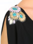 Платье свободного фасона с плечами, декорированными кристаллами Raffaela D'Angelo  –  Деталь