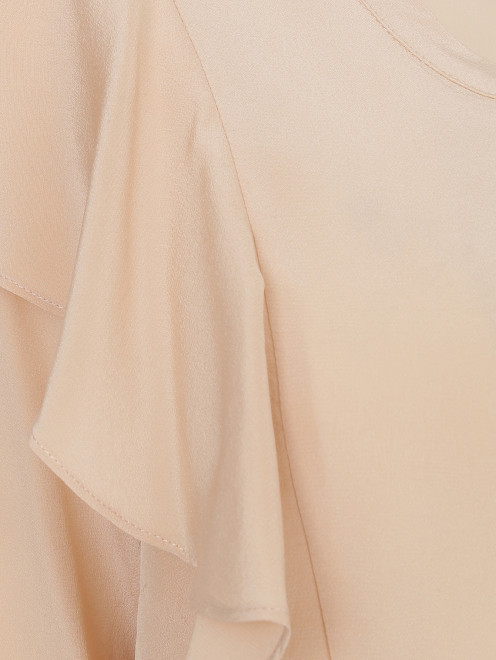 Блуза из шелка с декоративной отделкой - Деталь